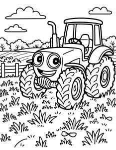 Traktor bojanka za stampanje
