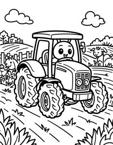 Traktor bojanka za stampanje
