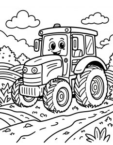 Traktor bojanka za stampanje