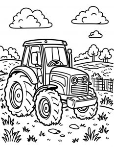 Traktor bojanka za stampanje