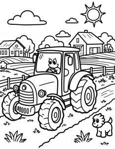 Traktor bojanka za stampanje
