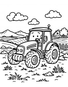 Traktor bojanka za stampanje