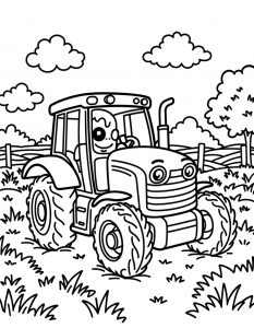 Traktor bojanka za stampanje