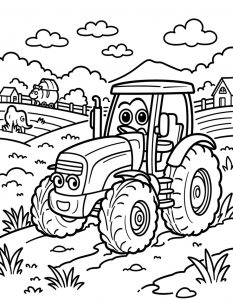 Traktor bojanka za stampanje