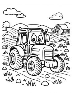 Traktor bojanka za stampanje